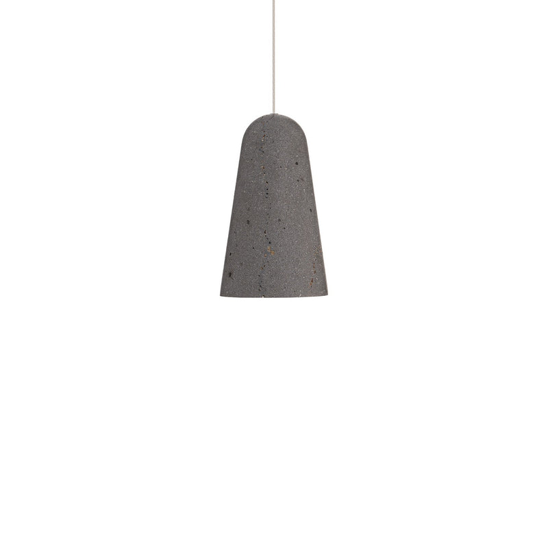 Modern Forms PD-4510-27-BV/BK LED Mini Pendant, Bassalt Stone/Black