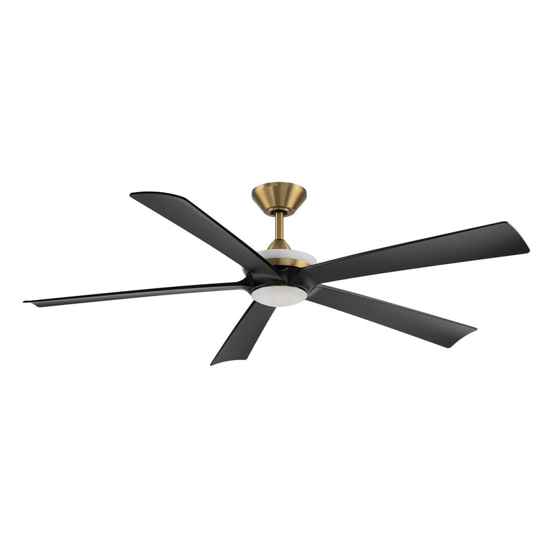 Modern Forms Fans FR-D2602-62L-SB/MB 62" Ceiling Fan, Soft Brass/Matte Black