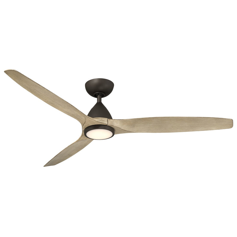 Modern Forms Fans FR-W2202-62L-BZ/WO 62" Ceiling Fan, Bronze/White Oak