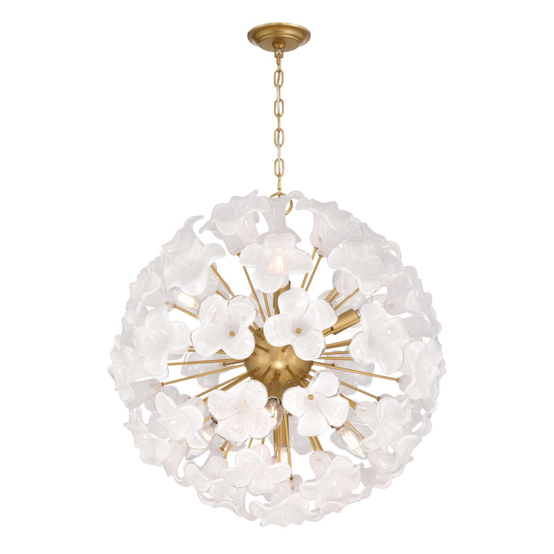 Metropolitan N2227-732 Eight Light Pendant, Legacy Brass