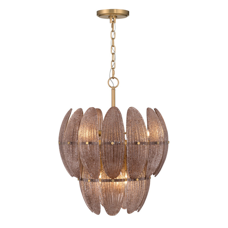 Metropolitan N2246-BR-732 Six Light Pendant, Legacy Brass