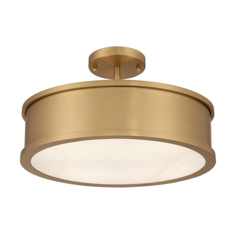 Metropolitan N2354-732 Four Light Semi-Flush Mount, Legacy Brass