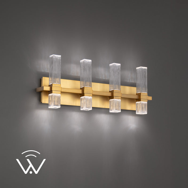 Modern Forms WS200624-TWA-AB LED Bath Vanity, Aged Brass