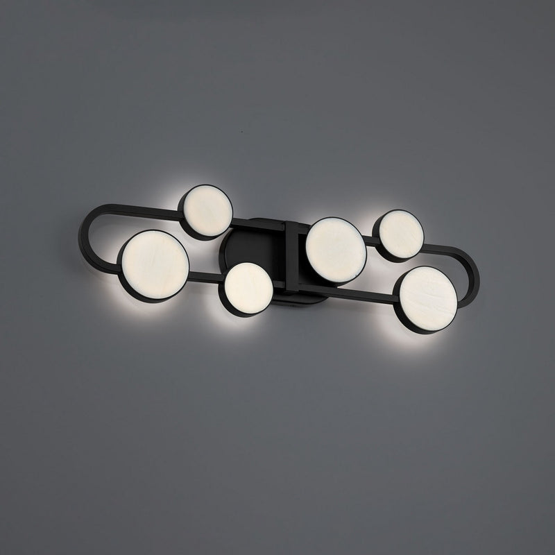 Modern Forms WS-42525-27-BK LED Bath Vanity, Black