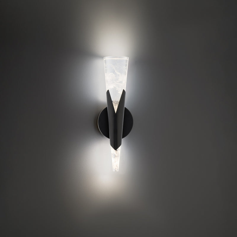 Modern Forms WS-44416-35-BK LED Wall Sconce, Black
