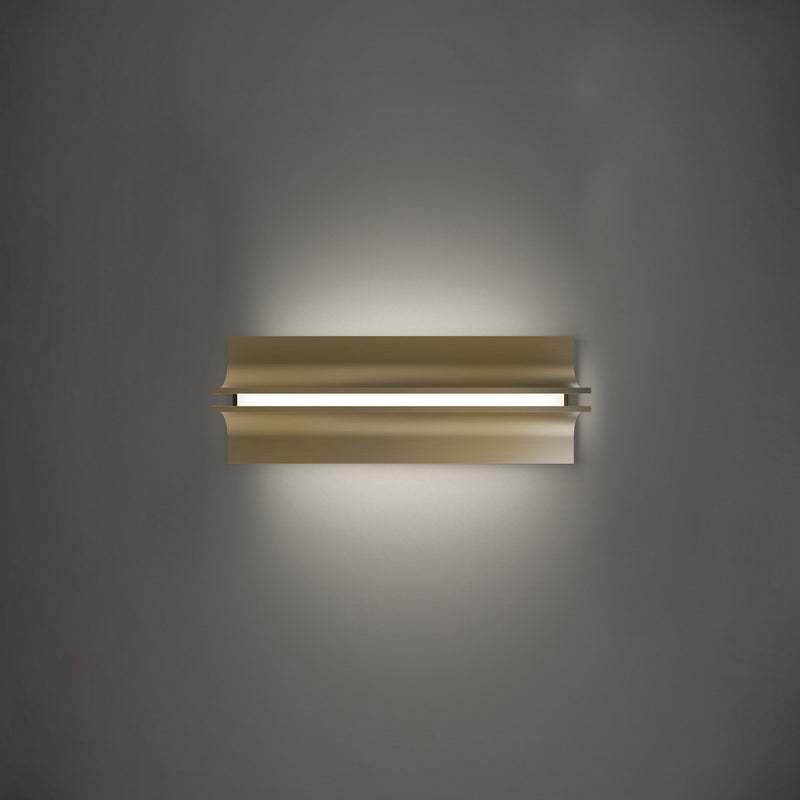Modern Forms WS-82516-35-AB LED Wall Sconce, Aged Brass