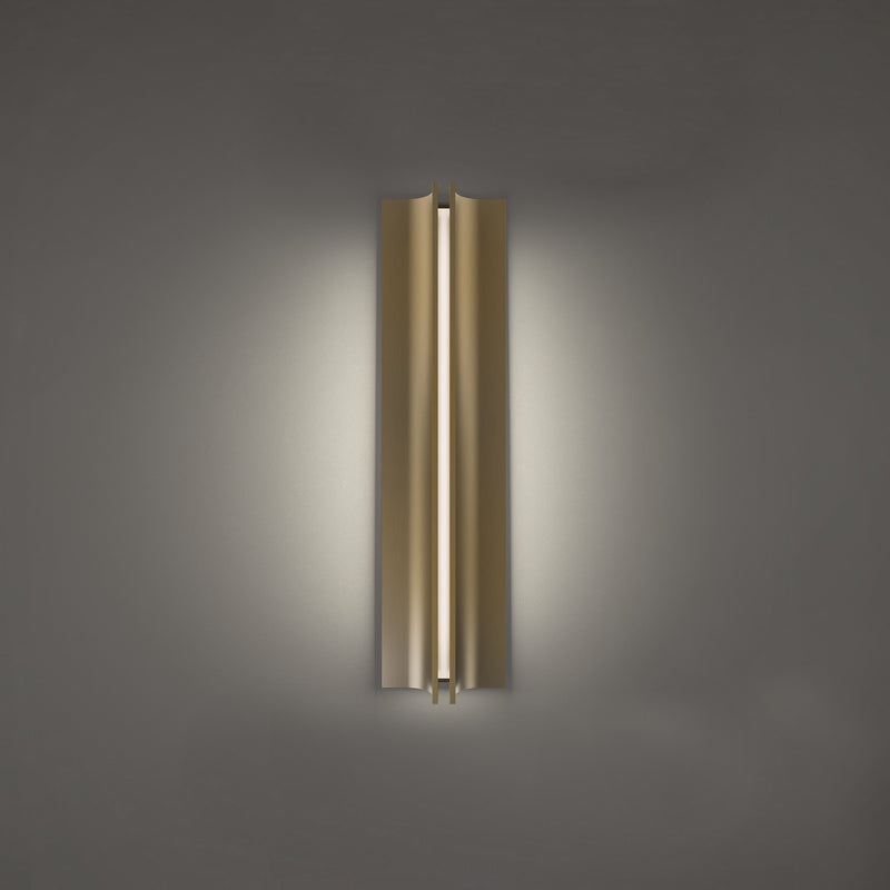 Modern Forms WS-82522-27-AB LED Wall Sconce, Aged Brass