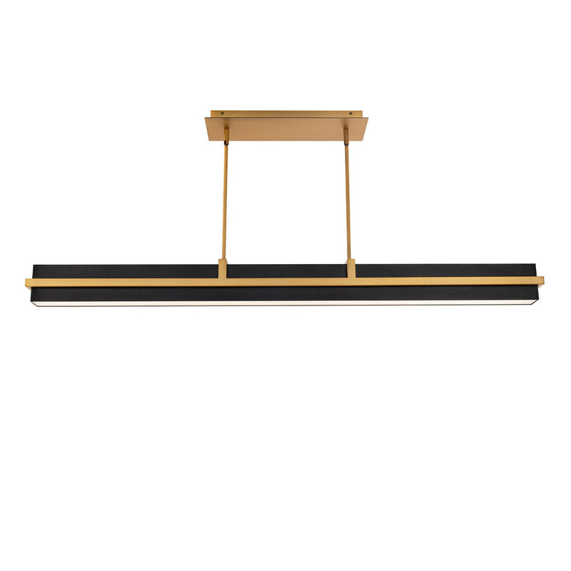 W.A.C. Lighting PD-41548-40-BK/AB LED Pendant, Black/Aged Brass