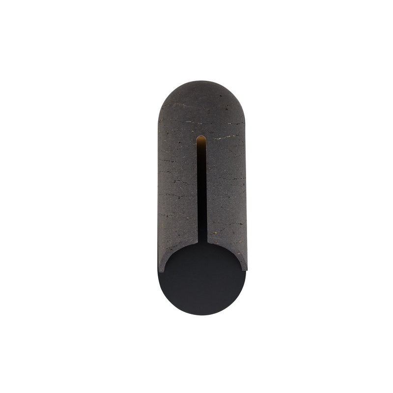 Modern Forms WS-W10522-35-BV/BK LED Outdoor Wall Sconce, Bassalt Stone/Black