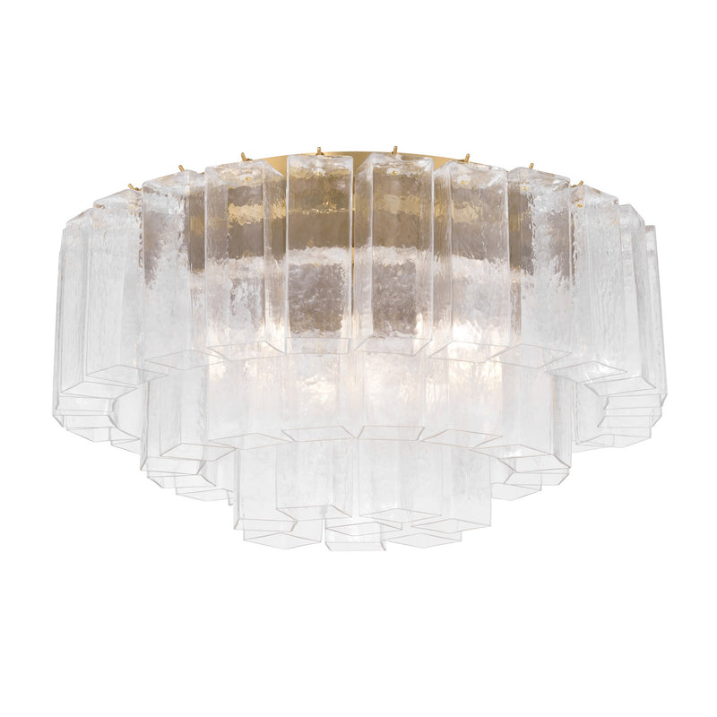 Metropolitan N3145-732 Seven Light Flush Mount, Legacy Brass