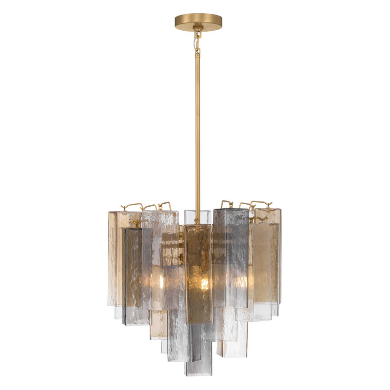 Metropolitan N3146-MX-732 Six Light Pendant, Legacy Brass