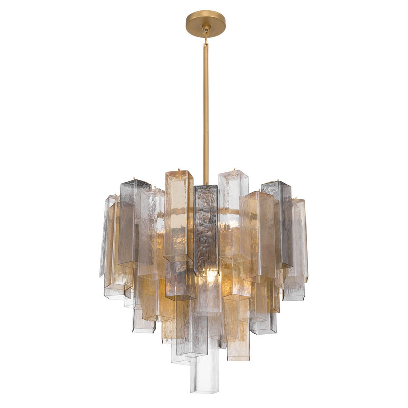 Metropolitan N3148-MX-732 Nine Light Pendant, Legacy Brass