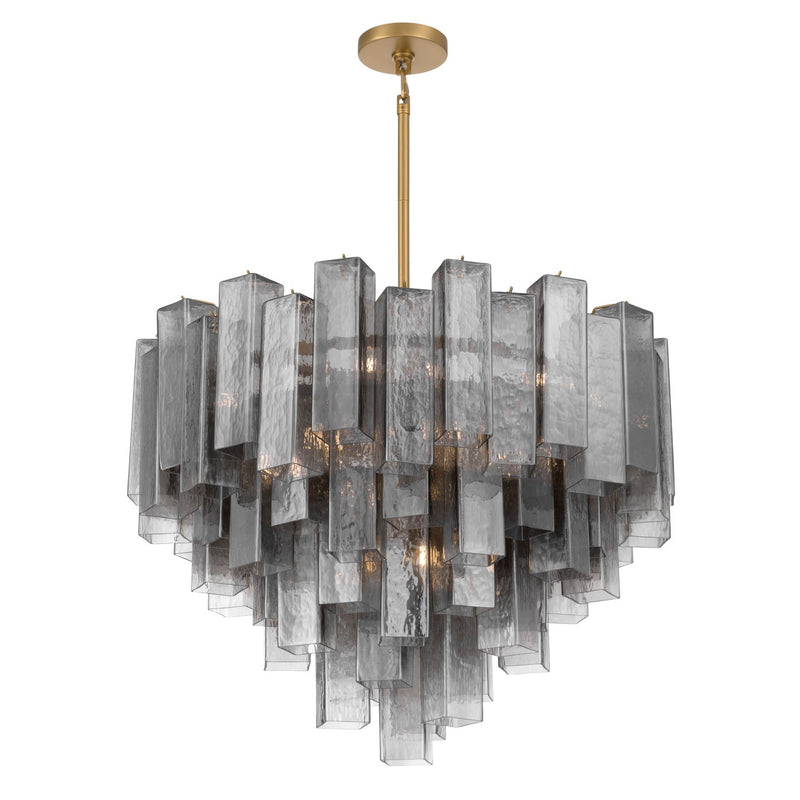 Metropolitan N3149-GS-732 15 Light Pendant, Legacy Brass