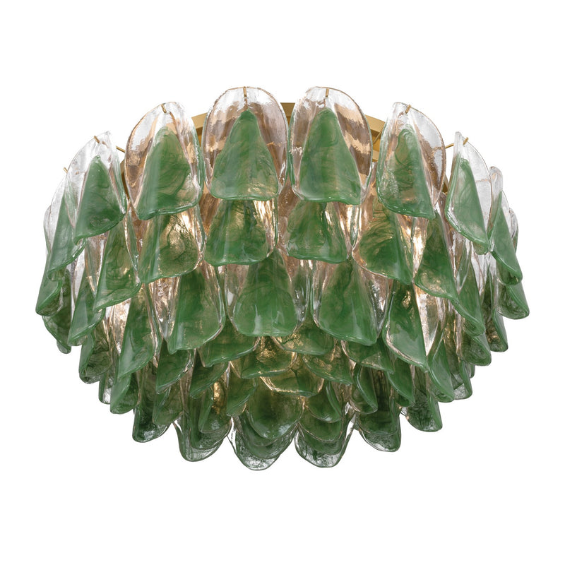 Metropolitan N3477-G-732 11 Light Flush Mount, Legacy Brass