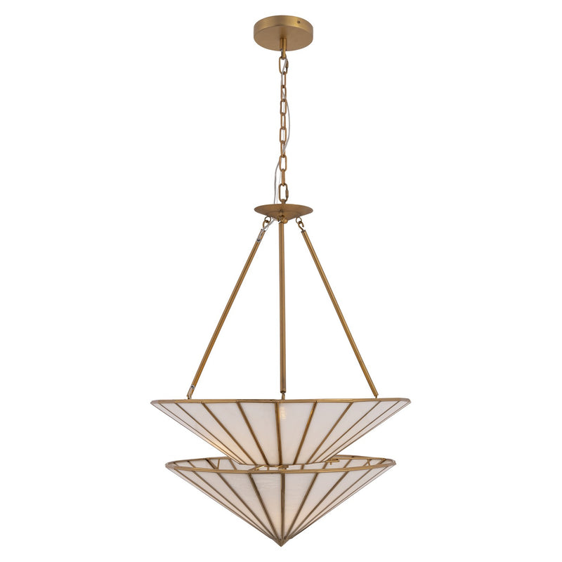 Metropolitan N5623-732 Three Light Pendant, Legacy Brass