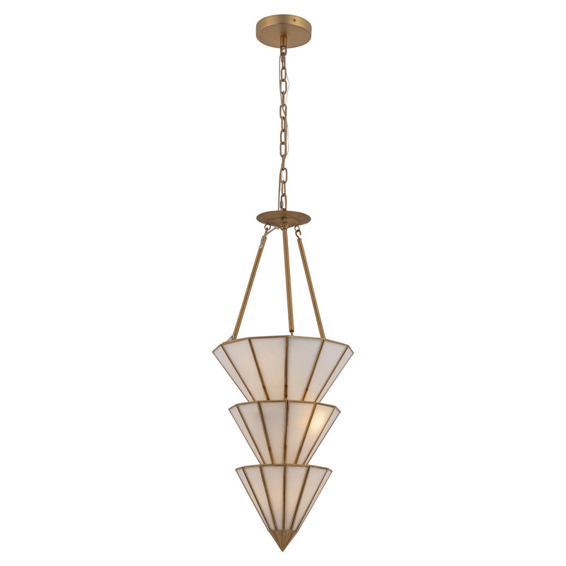Metropolitan N5625-732 Five Light Pendant, Legacy Brass