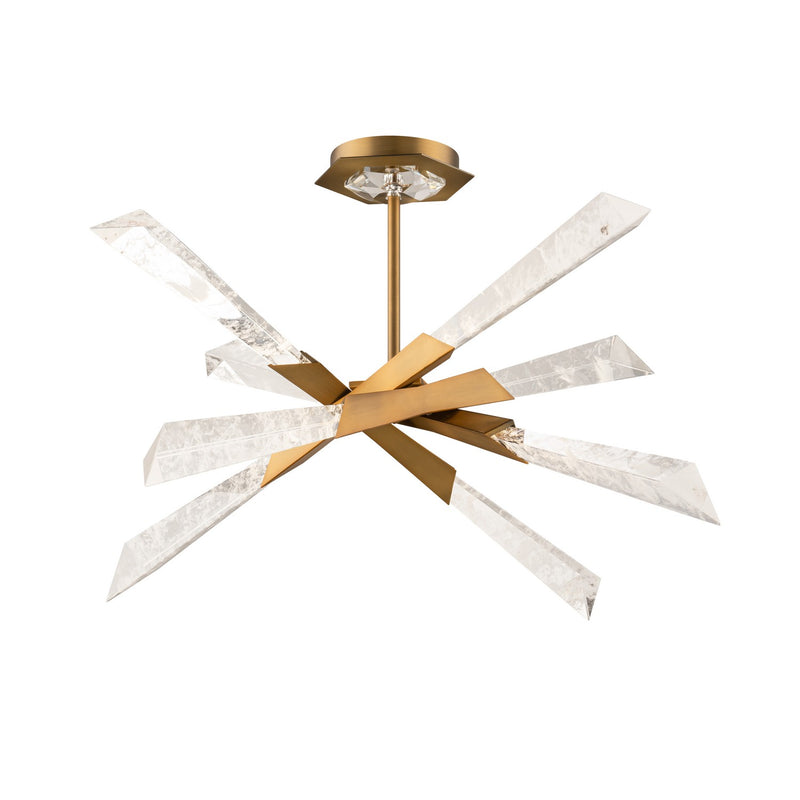 Schonbek Beyond BFM31428-AB 28" Semi-Flush Mount, Aged Brass