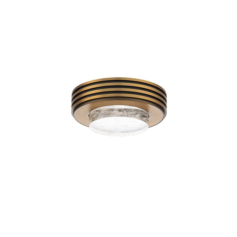 Schonbek Beyond BFM82408-AB LED Flush Mount, Aged Brass