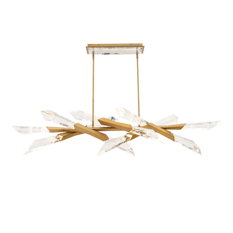 Schonbek Beyond BPD31460-AB LED Linear Pendant, Aged Brass