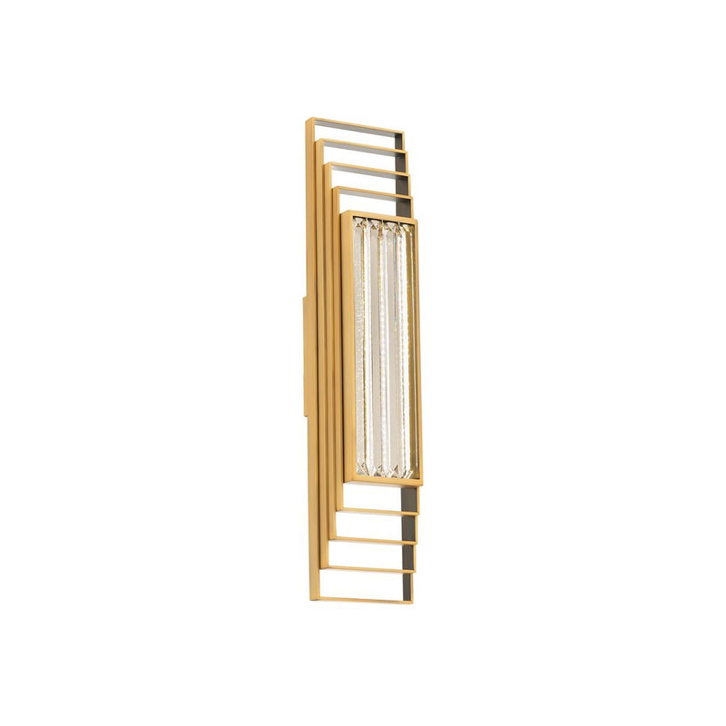 Schonbek Beyond BWS62424-AB LED Wall Sconce, Aged Brass