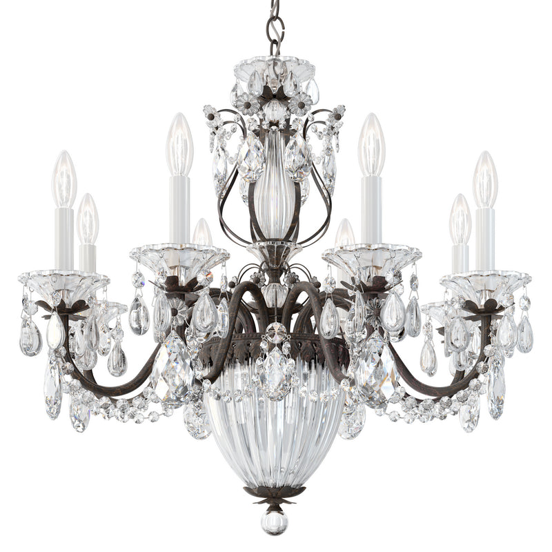 Schonbek 1238N-76A 11 Light Chandelier, Heirloom Bronze