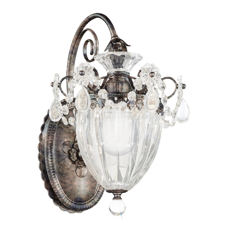 Schonbek 1240-76A One Light Wall Sconce, Heirloom Bronze