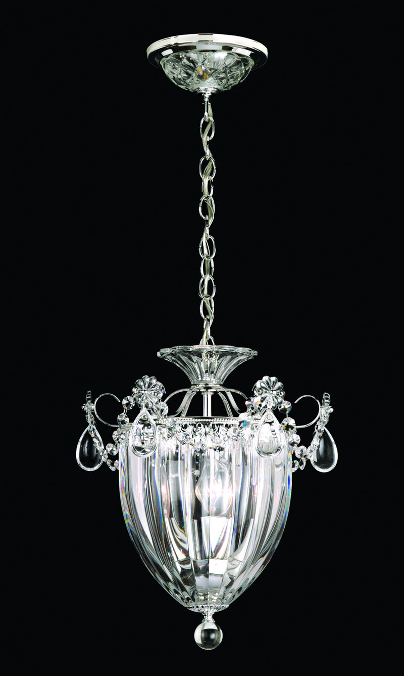 Schonbek 1243-40A Three Light Mini Pendant, Silver