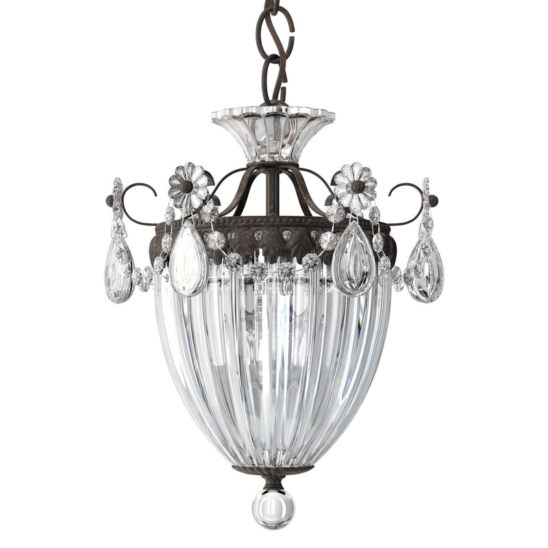 Schonbek 1243-76A Three Light Mini Pendant, Heirloom Bronze