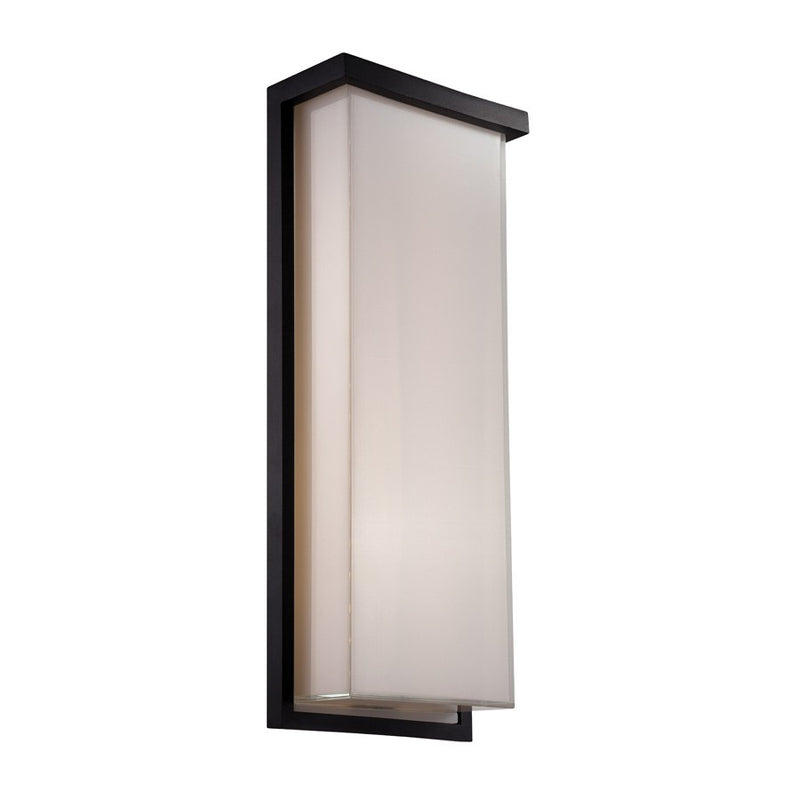 Modern Forms WS-W1420-35-BK LED Outdoor Wall Sconce, Black