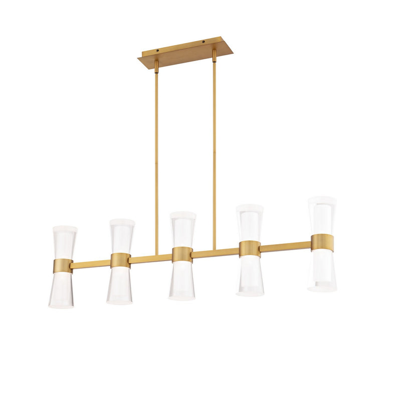 W.A.C. Lighting PD-91536-40-AB LED Pendant, Aged Brass