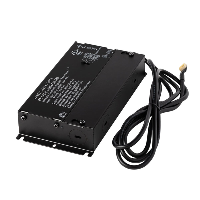 W.A.C. Lighting PS-24DC-U96R-CS-DU Remote Power Supply, BLACK