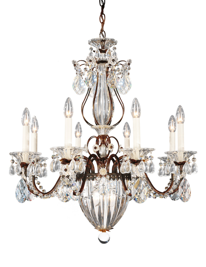 Schonbek 1248-76A 11 Light Chandelier, Heirloom Bronze