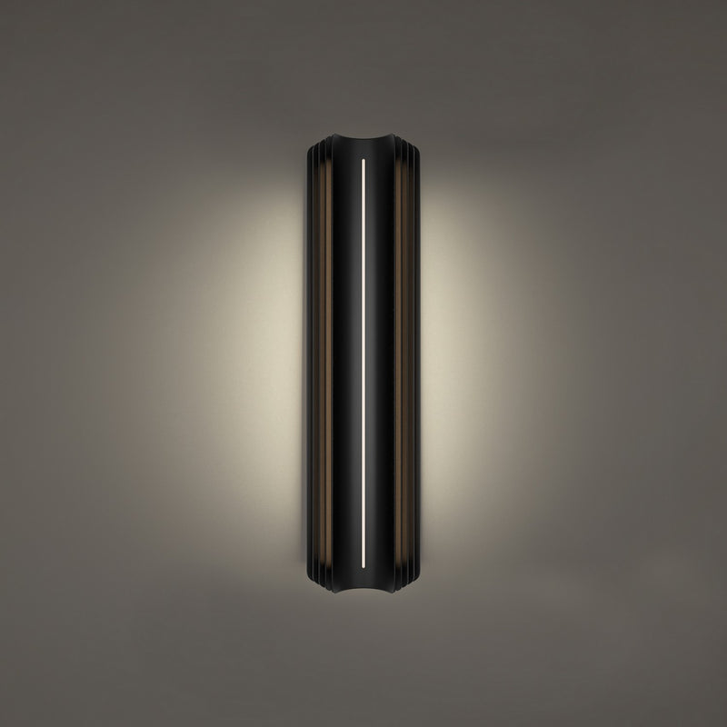 Modern Forms WS-W56524-35-BK LED Outdoor Wall Sconce, Black