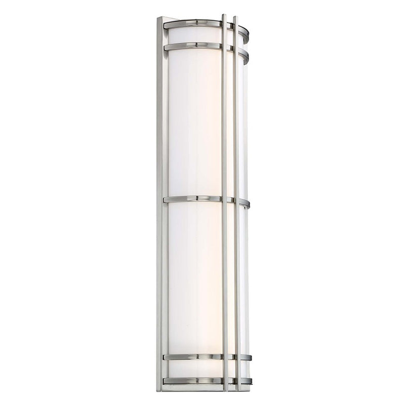 Modern Forms WS-W68627-27-SS LED Outdoor Wall Sconce, Stainless Steel