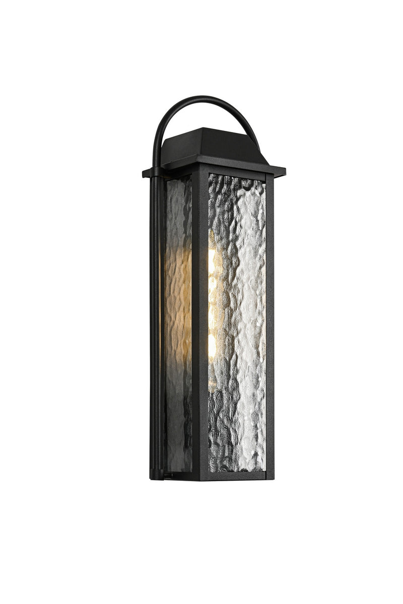 Matteo Lighting E22001MB One Light Outdoor Lantern, Matte Black