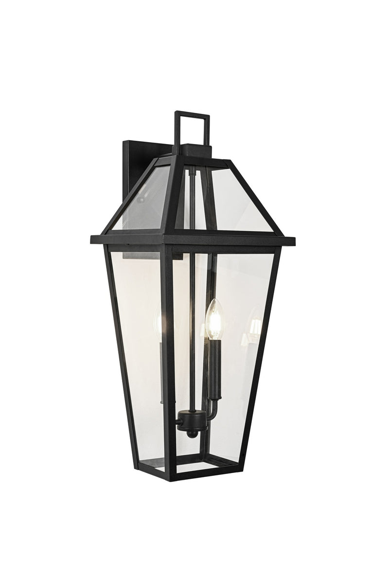 Matteo Lighting E22302MB Two Light Outdoor Lantern, Matte Black