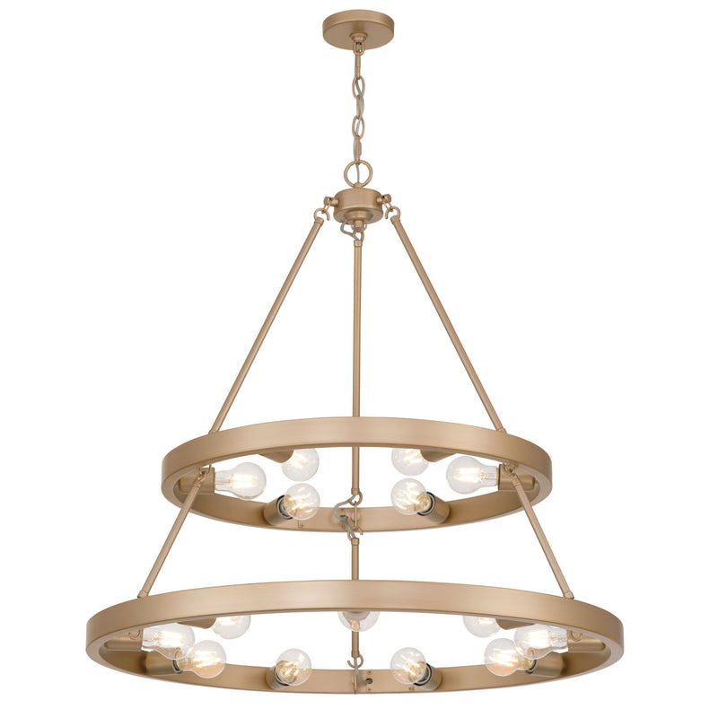 Golden 1019-69 FRG 15 Light Chandelier, French Gold