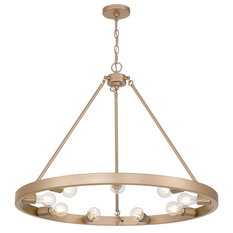 Golden 1019-9 FRG Nine Light Chandelier, French Gold