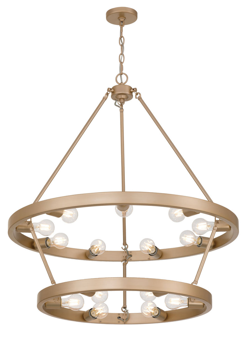 Golden 1019-96 FRG 15 Light Chandelier, French Gold