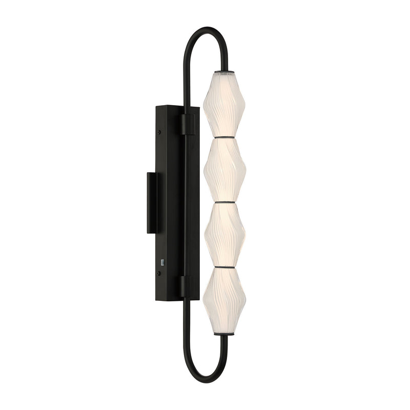 Golden 1517-OWL4 BLK-FST LED Outdoor Wall Mount, Matte Black