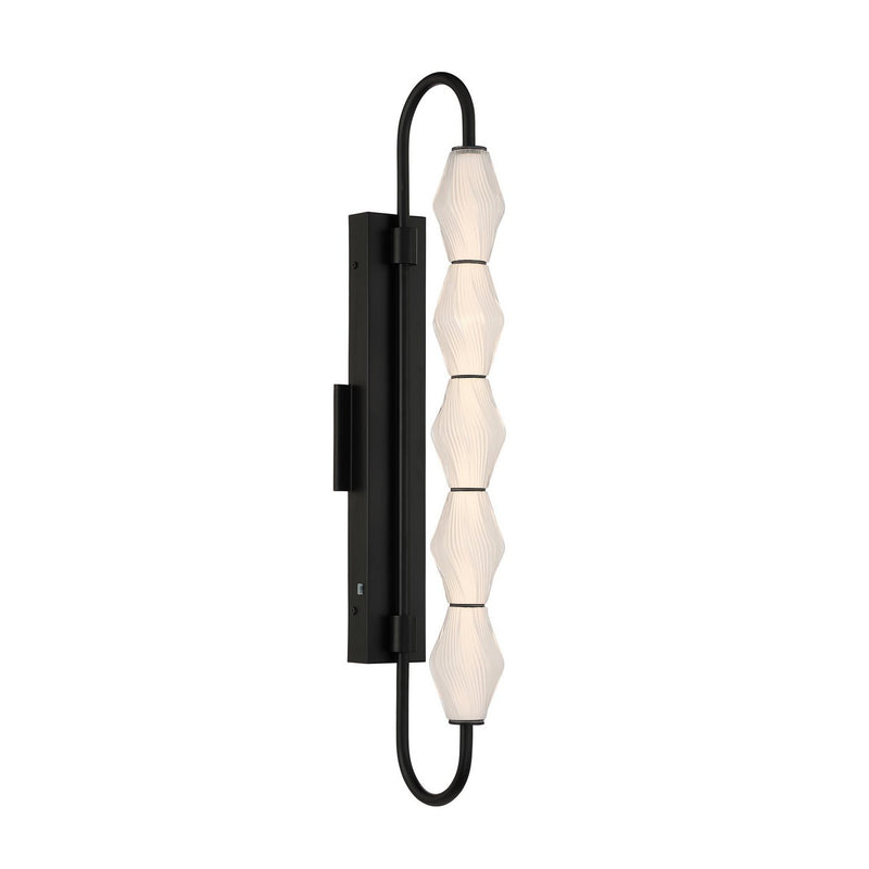 Golden 1517-OWL5 BLK-FST LED Outdoor Wall Mount, Matte Black