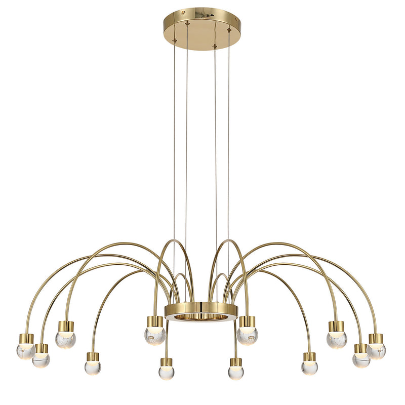 Golden 1573-12 TG-A LED Chandelier, Titanium Gold