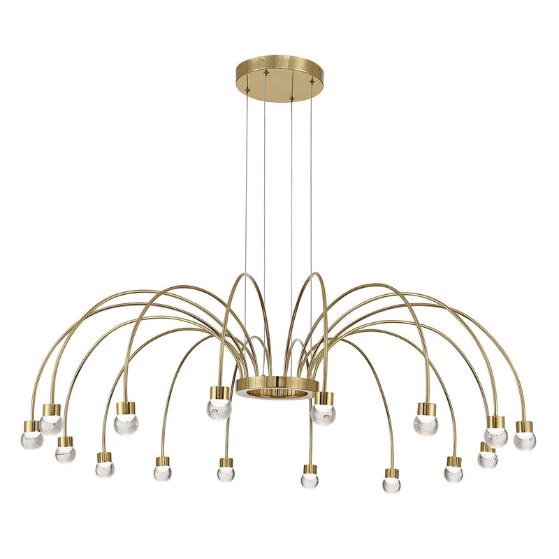 Golden 1573-16 TG-A LED Chandelier, Titanium Gold