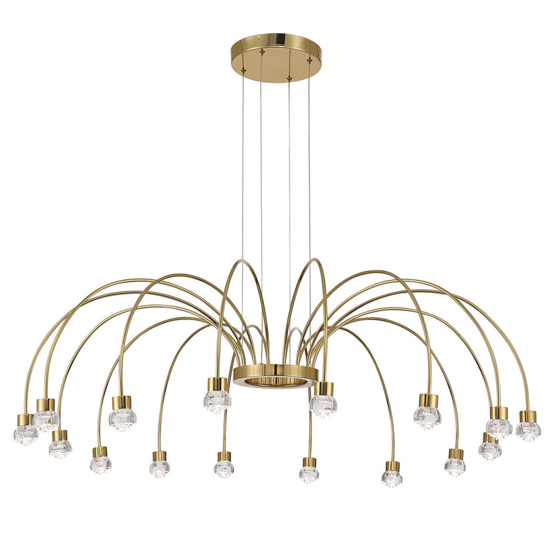 Golden 1573-16 TG-B LED Chandelier, Titanium Gold