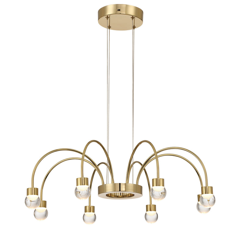 Golden 1573-8 TG-A LED Chandelier, Titanium Gold