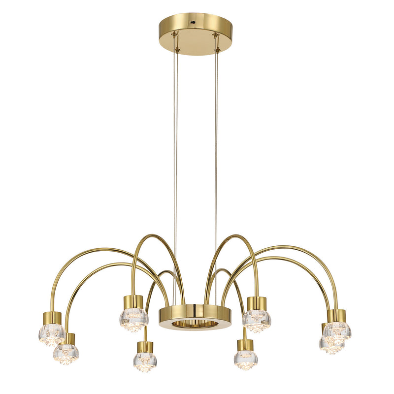 Golden 1573-8 TG-B LED Chandelier, Titanium Gold