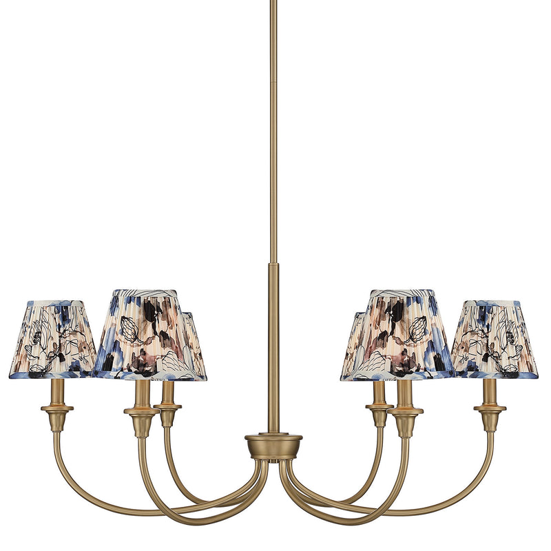 Golden 1622-6 BCB-HGB Six Light Chandelier, Brushed Champagne Brass