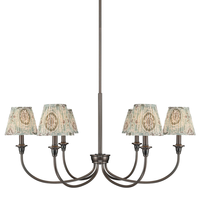 Golden 1622-6 ORB-HGA Six Light Chandelier, Oil Rubbed Bronze