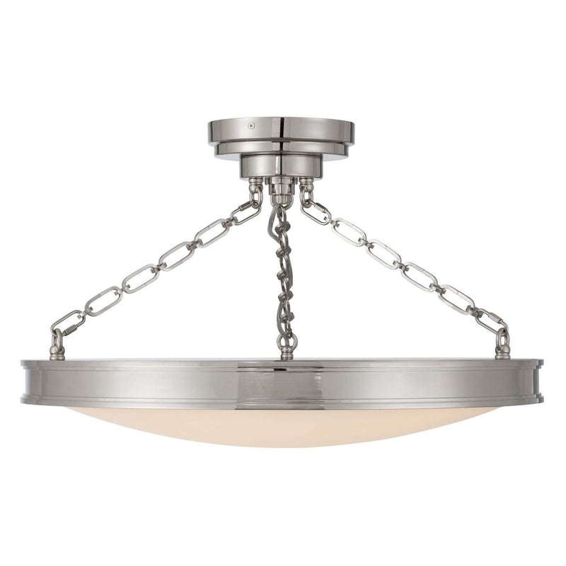 Golden 1700-24SF PN-EG LED Semi-Flush Mount, Polished Nickel