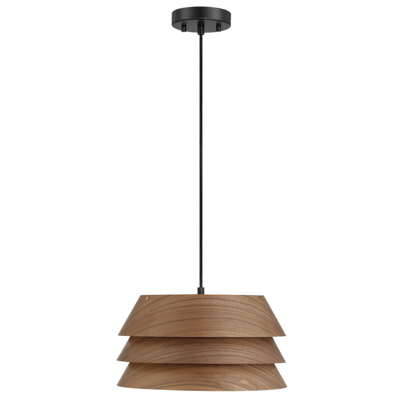 Golden 3990-13 DWA One Light Pendant, Dark Walnut